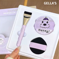 GELLA'S Bộ ba mảnh hộp đựng dụng cụ trang điểm
