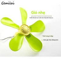 Gemilai Quạt Trần Kích Thước Nhỏ Gió Lá Mềm Tiếng Ồn Thấp Lưới Muỗi Ký Túc Xá Quạt Điện 280mm
