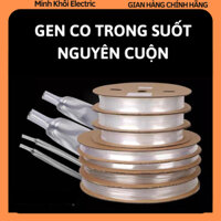 Gen co nhiệt màu trắng trong nguyên cuộn,ống gen nhiệt cách điện,ống co nhiệt bọc dây điện,ống gen co nhiệt,dây co nhiệt