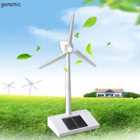 Genenic 3D Cối Xay Gió Nhựa ABS Cho Trẻ Em Bé Trai Chạy Bằng Năng Lượng Mặt Trời Đồ Chơi Xây Dựng Giáo Dục Trắng Vui Nhộn Xếp Hình Đồ Chơi