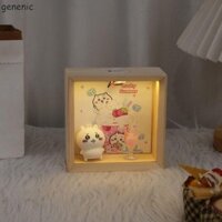 Genenic Chiikawa Đèn Ngủ Trẻ Em Bằng Gỗ Micro Phong Cảnh Trang Trí Halloween