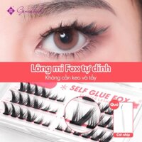 Genielash Keo Tự Dính Fox Lông Mi Giả Mi Mi Mi | Bộ lông mi giả phân đoạn không có cụm keo