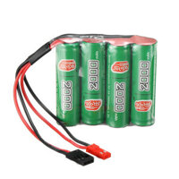 Gens ACE 4.8V 2000mAh AA NiMH Battery JST Futaba Plug for RC Radio Transmitter Receiver Servo TX
