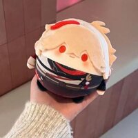 Genshin Impact 10cm Kaedehara Kazuha Búp bê bông Thân tròn Búp bê Anime Móc khóa quà sinh nhật