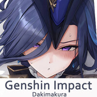 Genshin Impact Clorinde Dakimakura Ôm Thân Gối Bao Gối Đệm Vỏ Gối Otaku Chăn Ga Gối