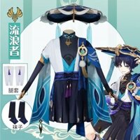 Genshin Impact cos quần áo, lính rải rác, lang thang, Xumi, trò chơi nổi mãi mãi, hoạt hình, quần áo cosplay, quần áo nam