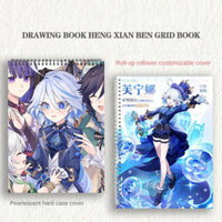 ★Genshin Impact★Hàng hóa trò chơi Furina & Focalors Đồng thương hiệu B5 / A4 / 8K Notebook / Sổ vẽ / Sổ phác thảo / Sổ phác thảo / Sổ phác thảo / Sổ ghi chép đánh dấu