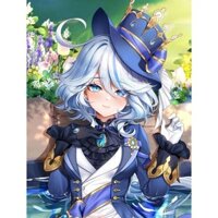 Genshin Tác Động Focalors Dakimakura 2WAY Ôm Thân Gối Anime Otaku Gối Đệm Xmas Quà Tặng