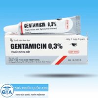 Gentamicin 0,3% mỡ tra mắt (tuýp 5g)