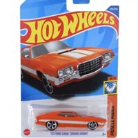 Genuine Hot Wheels Car Models Series Orange '72 Ford Gran Torino Sport Alloy Vehicle Kids Toys for Children 2022 Q Case