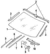 Genuine Mercedes-Benz Wiper Transmission 000-820-15-82