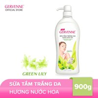 Gervenne - Sữa tắm trắng da hương hoa lily Xanh 900g