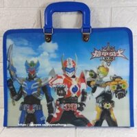 【Gesh bag】 Cặp nhựa học thêm 7 ngăn cho bé hình các nhân vật hoạt hình dễ thương - cặp đựng sách vở