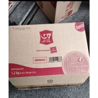 【Gesh bag】 Đen không đường B100 Cà phê G7 hòa tan đen Bịch 100 sachets (Gói)