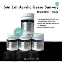 Gesso Sunway 300ml/500ml-Trắng