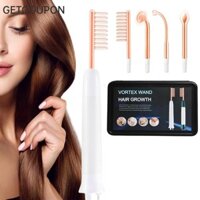 GETCOUPON Gói Lược Vortex , 4 Cài Đặt Nuôi Dưỡng Rễ Tóc Vortex Cây Đũa Phép Tăng Trưởng Tóc, Tần Số Cao Dễ Sử Dụng Mặt Đũa Phép