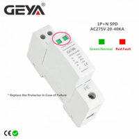 Geya GSP9 1P + N 18mm SPD 20 ~ 40KA Bảo vệ chống sét Thiết bị chống sét Điện áp thấp AC275V SPD