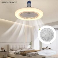 Gg 1PC E27 Vít Quạt Đèn 2 Trong 1 Chế Độ Ba Tốc Độ Đèn LED Hạt Điều Khiển Từ Xa Điều Khiển Tường Phòng Ngủ Quạt Trần VN