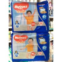 gg1 Tã Quần Huggies Dry Lưng Thun Đệm Mây Size M40/L36/XL32/XXL28 Miếng