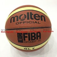 (gg2)  Bóng rổ số 7 Molten GG7 / GL7 FIBA da PU cao cấp Tặng kim bơm, túi lưới chơi indoor sàn gỗ hoặc trong n