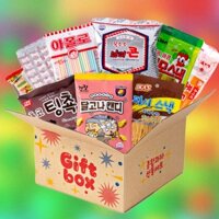 Ggagga UNNIE Hộp Quà Ăn Nhẹ Hàn Quốc A Tinchoong Ngô V Ngô Cá Snack Dalgona Candy Jjonde Kiapolo Nemo Snack Cola Candy Burger Jelly