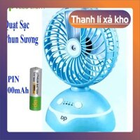 gggggg6666sdaddđ [ ẢNH THẬT] Quạt Hơi Nước DP 7623 Mini Phun Sương Tích Sạc Điện, như Máy Lạnh Điều Hòa Mini Di Động, má