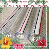 gh BÁN LẺ Ống Nhựa mềm lõi Các Phi Φ13 - Φ16 - Φ20 mm Dùng Làm ống hút, dẫn hoá chất, Xăng Dầu, Nước nóng