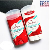 ✦GH✦ Lăn sáp khử mùi nam Old Spice Pure Sport 85g Đỏ (sáp xanh trong)  Trắng hương tươi mát - Mỹ