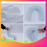 gh Ống Hút bụi Lõi thép ( Bán lẻ theo mét) Các Phi 50/60/76/90/100/ Ống Lò so Lõi Kẽm