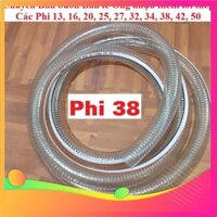 gh Ống nhựa mềm lõi thép PHI 38 ( Bán theo mét) chuyên dùng dấn thực phẩm, nước nóng, hóa chất, xăng dầu