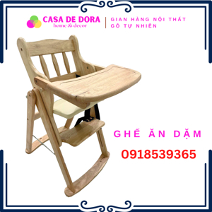 Ghế ăn bọc nệm Casa gỗ sồi