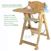 Ghế Ăn Bột 3 Nấc Điều Chỉnh Độ Cao Hình Gấu Misa M685