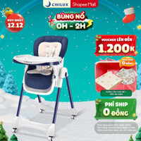 Ghế ăn dặm cho bé cao cấp Chilux Grow V - Có thể gấp gọn - Nâng hạ độ cao dễ dàng