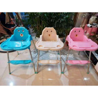 Ghế Ăn Dặm Cho Bé Gấp Gọn Kèm Để Chân ⛔HỎA TỐC⛔ Bàn Ăn Dặm Đa Năng