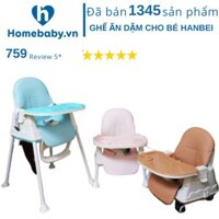 Ghế ăn dặm cho bé Hanbei - Umoo cao cấp, ghế ăn dặm điều chỉnh độ cao đa chức năng giúp trẻ ngồi ăn với gia đình