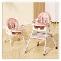Ghế ăn dặm cho E560 bé Babychic Ghế ăn dặm đa năng gấp gọn có bánh xe cho bé DDHS