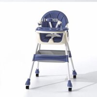 Ghế ăn dặm có bánh xe cao cấp BWBC-E500 Baby high chair Xanh-Kem 250002500 - Everest Kid