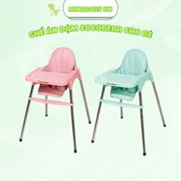 Ghế ăn dặm Cocobear cho bé từ 6 tháng tuổi điều chỉnh 2 tư thế cao thấp dễ dàng, Ghế ăn ặm cho bé Cocobear