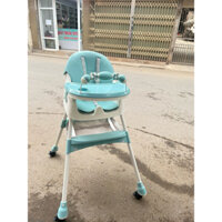Ghế ăn dặm E-560 cao cấp 3 tư tế mẫu mới có bánh xe gấp gọn, ngả lưng cho bé