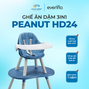 Ghế ăn dặm Evenflo Peanut Switchup 3-in-1 Misty Rose