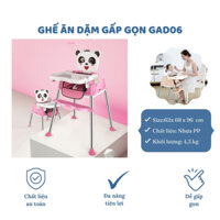 Ghế ăn dặm gấp gọn cho bé, có chế độ ngồi ăn, bánh xe di chuyển Hinata GAD06