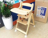 Ghế ăn dặm gỗ cho bé Autoru R1 gập gọn