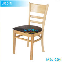 Ghế ăn G04 Cabin màu gỗ tự nhiên - Bàn ăn - KenSOFA.vn