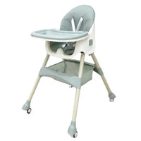 Ghế ăn gấp gọn có bánh Umoo UM-0491 (nhiều màu)