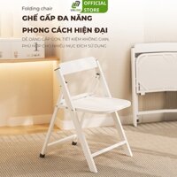 Ghế ăn gấp gọn tiết kiệm diện tích khung thép sơn tĩnh điện mặt gỗ MDF | UNLIMI - GM192