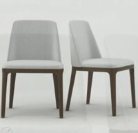 Ghế ăn Grace không tay màu trắng 550 x 480 x 830mm