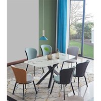 Ghế Ăn Hiện Đại Chân Gỗ Đệm Nỉ Cao Cấp GNK008