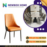 Ghế ăn Monet Vip Newbox Home VN Bọc Da Pu Chân Sắt Sơn Tĩnh Điện. Nhập Khẩu Cao Cấp Hiện Đại GN-03