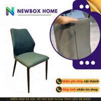 Ghế ăn Mussel Newbox Home nhập khẩu nguyên chiếc Bọc Da Pu, Chân Sắt Sơn Tĩnh Điện sang trọng GN-15