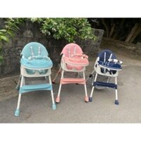 Ghế ăn rặm E-560 bọc da-gấp gọn với 3 tư thế ngồi cho bé